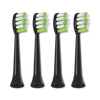 Biovello replacement toothbrush heads black 4 pack, UK version