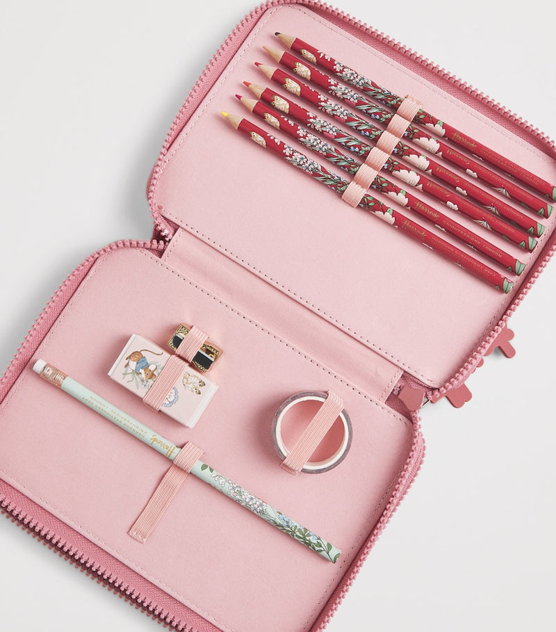 Harrods Woodland Fairy pencil case with crayons and notebook, UK version