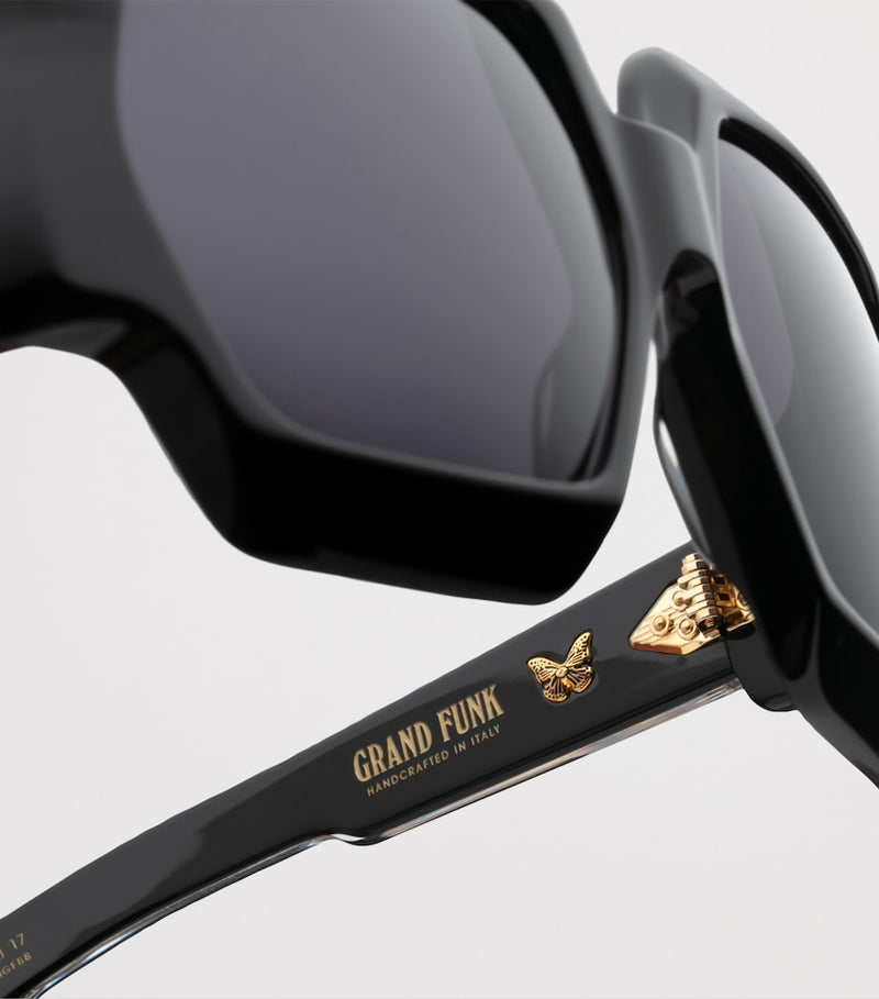 Jacques Marie Mage Grand Funk hexagonal sunglasses (British brand)