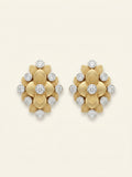 Cartier 18ct yellow gold diamond earrings 0.42ct (British brand)