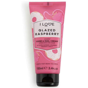 I Love Glazed Hand & Nail Cream Raspberry Scented 100ml