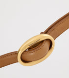 Saint Laurent leather oval buckle belt - British product