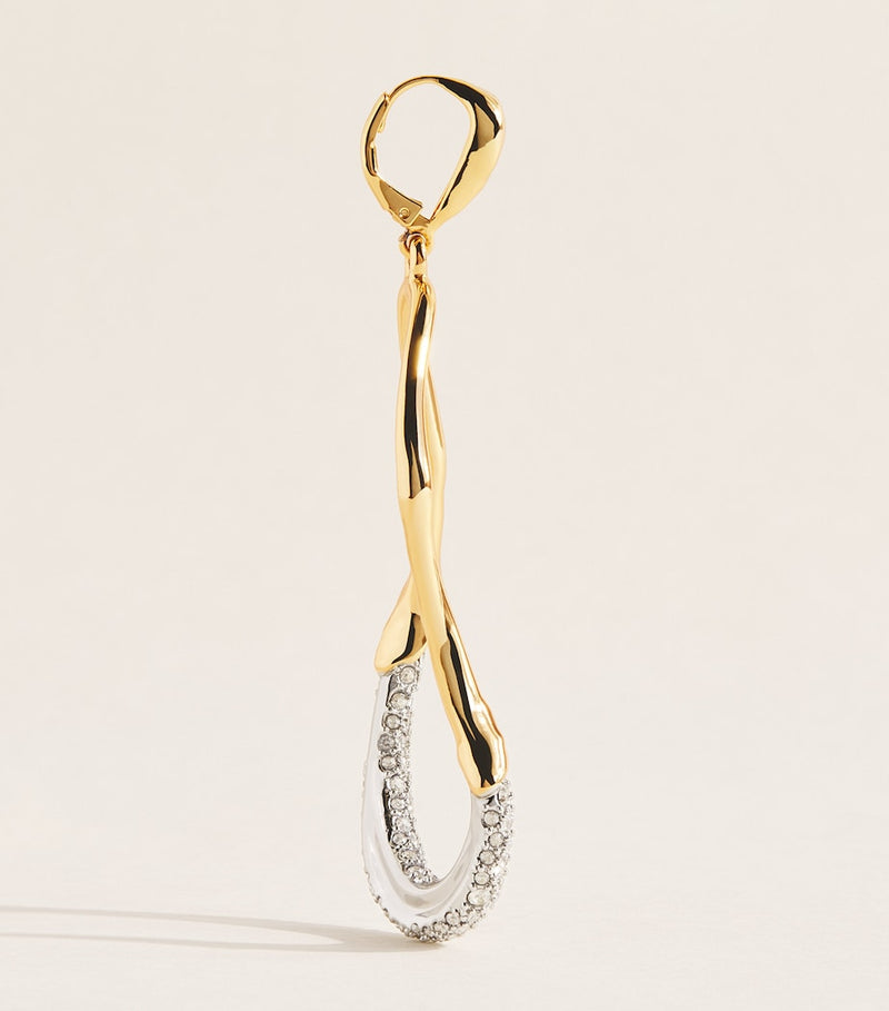 Alexis Bittar gold-plated Solanales crystal drop earrings, UK version