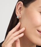 Bvlgari B.zero1 single hoop earring white gold, imported from the UK