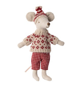 Harrods Maileg Winter Mouse Mum with Skis Soft Toy 19cm- Buy online at McGrocer