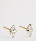 Emily P. Wheeler yellow gold diamond Tilly stud earrings, UK version