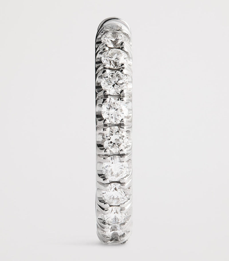 Spinelli Kilcollin single white gold diamond hoop earring, UK version