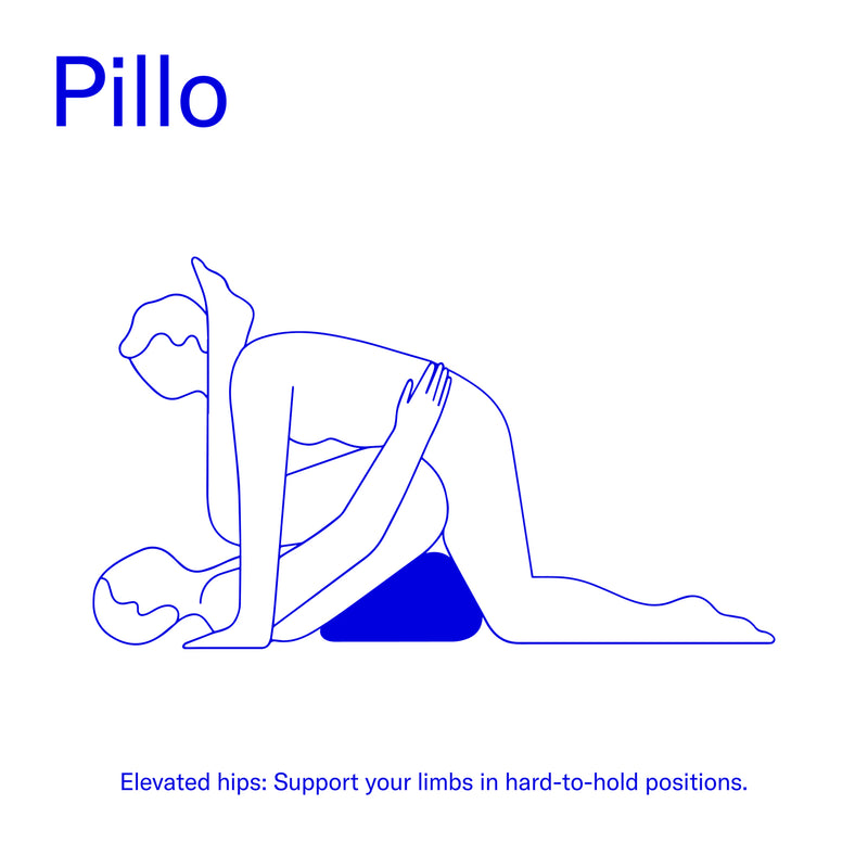 Pillo sex pillow with firm foam support, imported from the UK