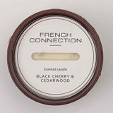 French Connection Black Cherry Cedarwood Candle 444g - British product