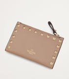 Valentino Garavani Leather Rockstud card holder (British brand)