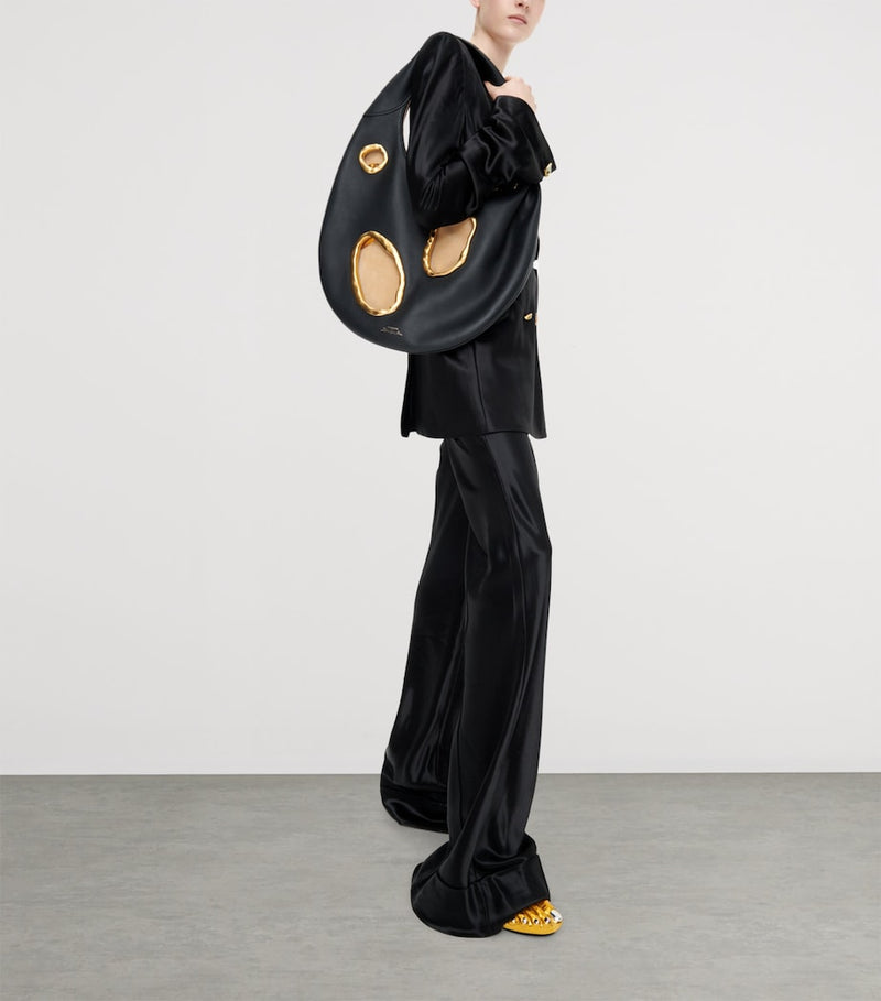 Schiaparelli large calfskin soufflé shoulder bag, UK version