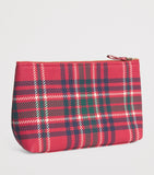 Harrods medium tartan logo pouch (British brand)
