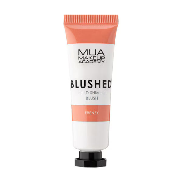 MUA Blushed Shimmer Liquid Blusher Frenzy Soft Pink, imported from the UK