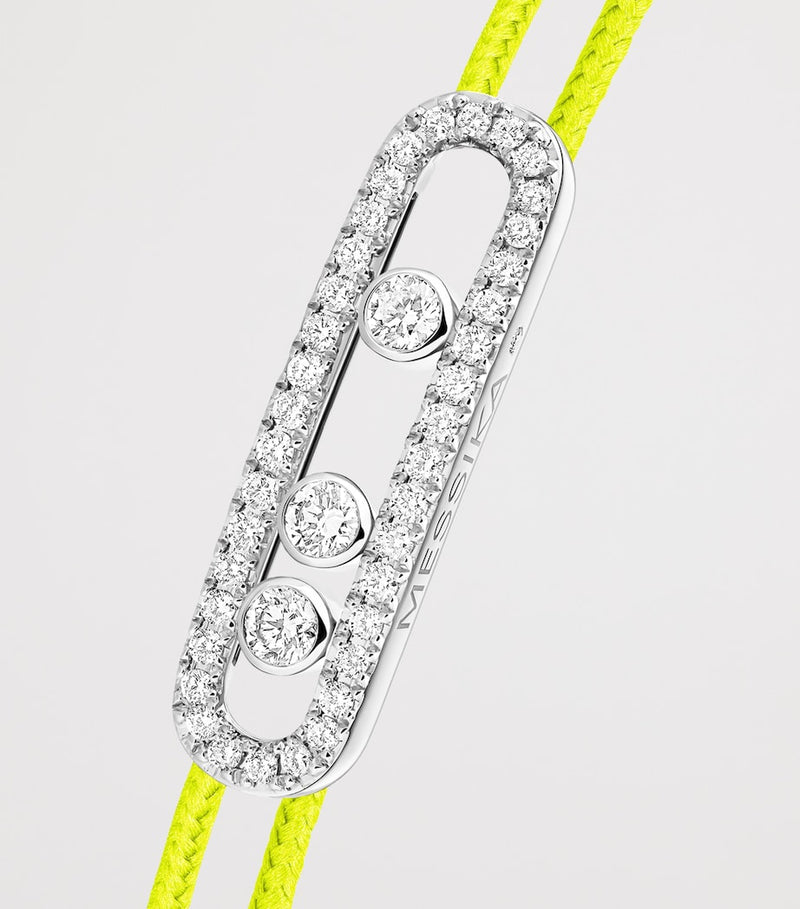Messika white gold diamond pavé bracelet (British brand)