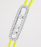 Messika white gold diamond pavé bracelet (British brand)