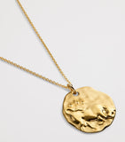 Monica Vinader gold vermeil Taurus pendant necklace with adjustable chain (British brand)