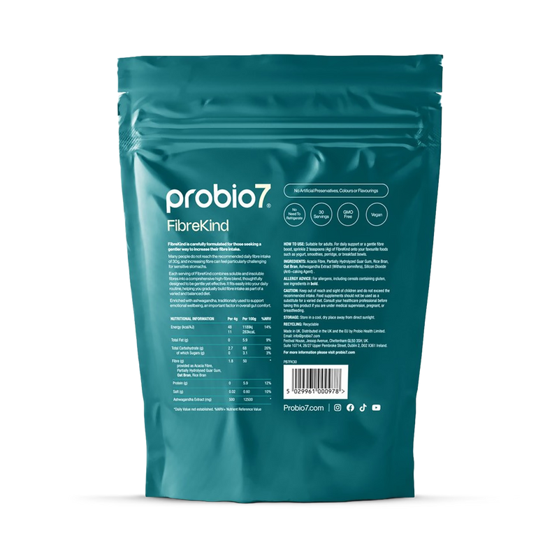 Probio7 FibreKind high-fibre powder 120g (British brand)