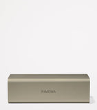 RIMOWA aluminium watch case with padded cushions, imported from the UK
