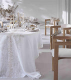 Alexandre Turpault linen tablecloth Fossile 170cm x 250cm, UK version