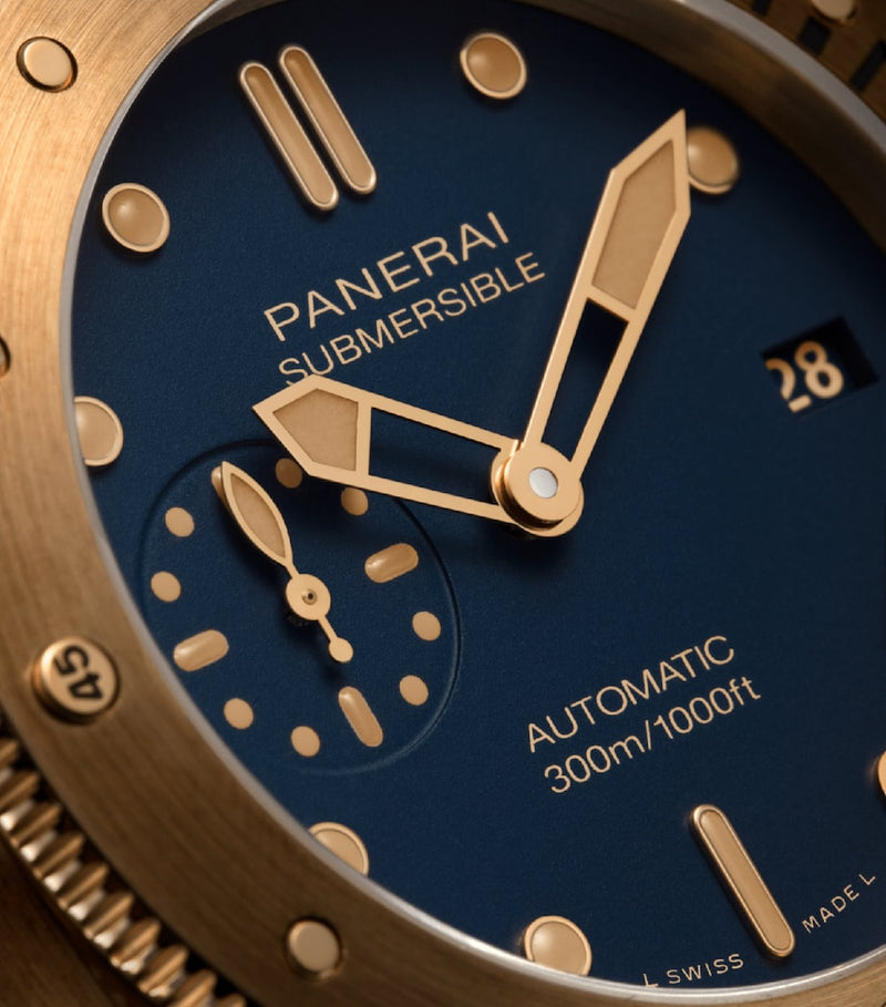 Panerai Bronze Submersible Watch 42mm, imported from the UK