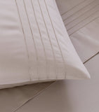 Frette cotton sateen king sheet set Greige - British product