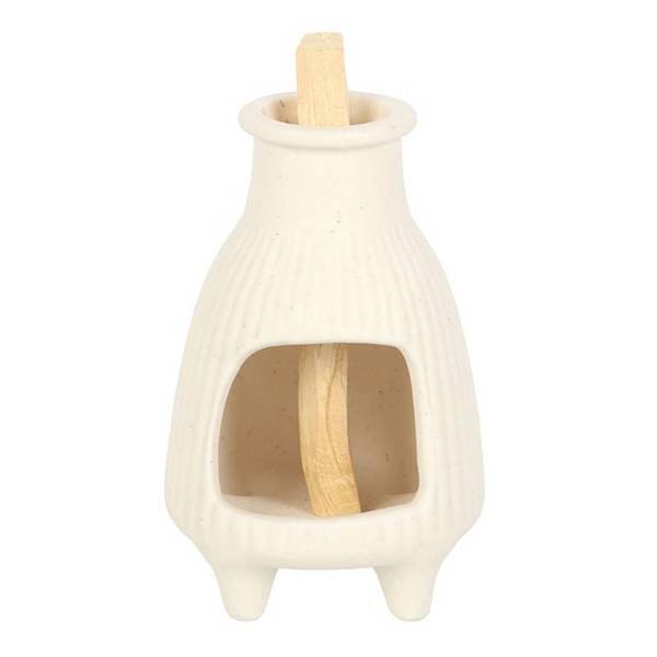 Something Different incense burner ribbed Palo Santo (British brand)