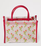 Miu Miu embroidered mesh top-handle bag small, UK version