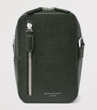 Aspinal of London leather Reporter North South cross-body bag, imported from the UK