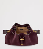 Jimmy Choo medium Cinch suede shoulder bag, imported from the UK