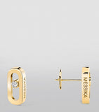 Messika Move Uno diamond stud earrings 0.03ct, imported from the UK