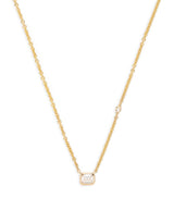 Harrods SHAY Yellow Gold and Diamond Bezel Necklace- Buy online at McGrocer