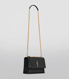 Saint Laurent croc-embossed shoulder bag medium Sunset - British product