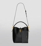 Saint Laurent Le 37 bucket bag in smooth leather - British product