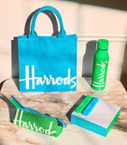 Harrods small cotton logo tote bag (British brand)
