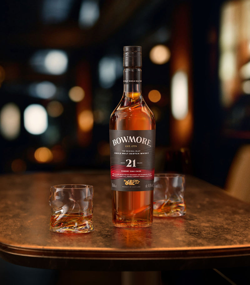 Bowmore 21-Year-Old Sherry Oak Cask Scotch Whisky 70cl - British product