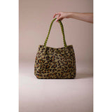 Superdrug SVNX Leopard Faux Fur Tote Olive- Buy online at McGrocer