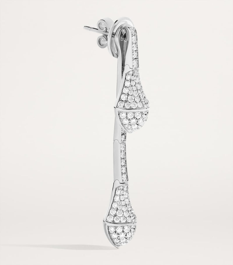 Marli New York Cleo drop earrings white gold diamonds (British brand)