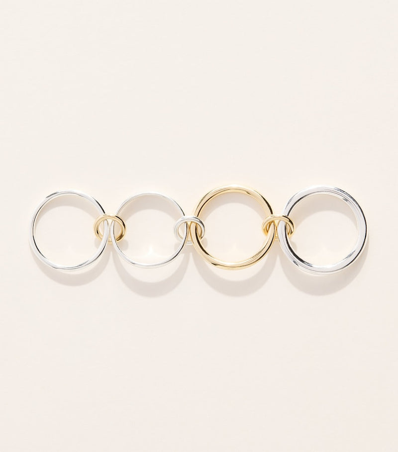 Spinelli Kilcolin Krebs Ring in Gelbgold und Sterlingsilber - Britisches Produkt