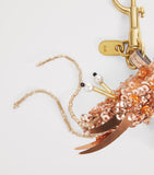 Anya Hindmarch embellished shrimp charm bag accessory - British product