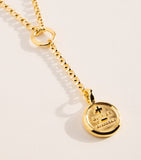Tilly Sveaas gold-plated Que Demain necklace, UK version