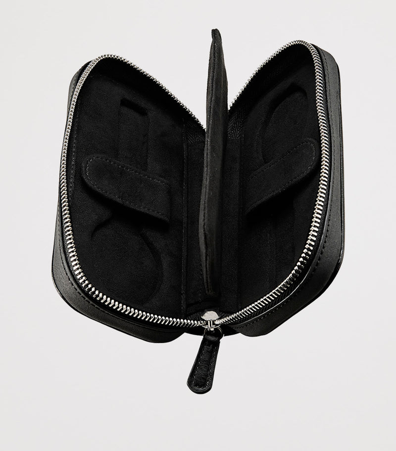 WOLF Philipp double watch zip case vegan leather - British product