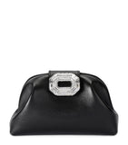 Amina Muaddi Camelia clutch bag nappa leather chain strap - British product