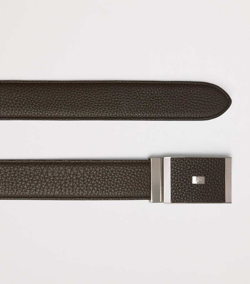 Dunhill grained leather belt (British brand)