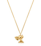 Noa mini yellow gold diamond elephant pendant with Steiff toy - British product