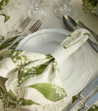 Summerill & Bishop Linen Lily of the Valley Napkin 50cm x 50cm (British brand)
