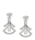 Bvlgari white gold and diamond earrings - British product