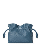 LOEWE Mini Flamenco clutch bag in ostrich leather, imported from the UK