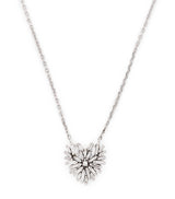 Harrods Suzanne Kalan White Gold and Diamond Small Heart Pendant Necklace- Buy online at McGrocer