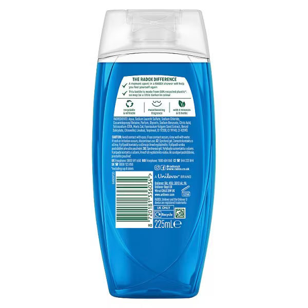 Radox Feel Awake 2-in-1 Shower Gel and Shampoo 225ml - British product