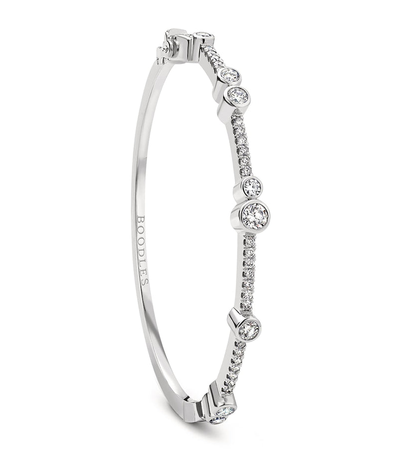 Boodles Waterfall bangle platinum diamonds UK version